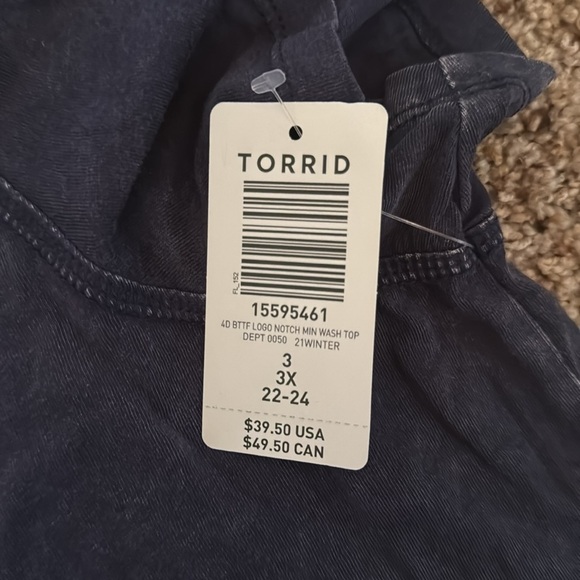 NWT Torrid Navy Blue Back to the Future Tshirt - Size 3 - Picture 3 of 3